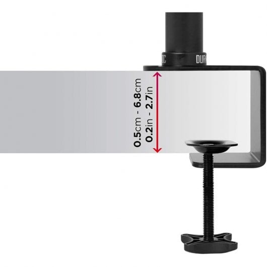 Duronic DM451X2 Soporte de Mesa Monitor 15"-27" VESA 100x100 Máx 8kg