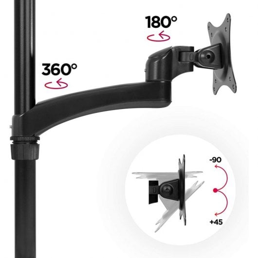 Duronic DM451X2 Soporte de Mesa Monitor 15"-27" VESA 100x100 Máx 8kg