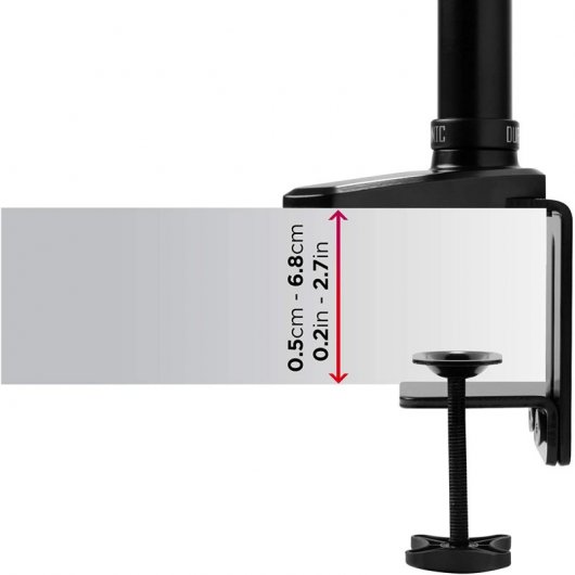 Duronic DM551X2 Soporte de Mesa Monitor 15"-27" VESA 100x100 Máx 7.8kg