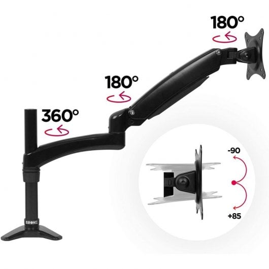 Duronic DM551X2 Soporte de Mesa Monitor 15"-27" VESA 100x100 Máx 7.8kg