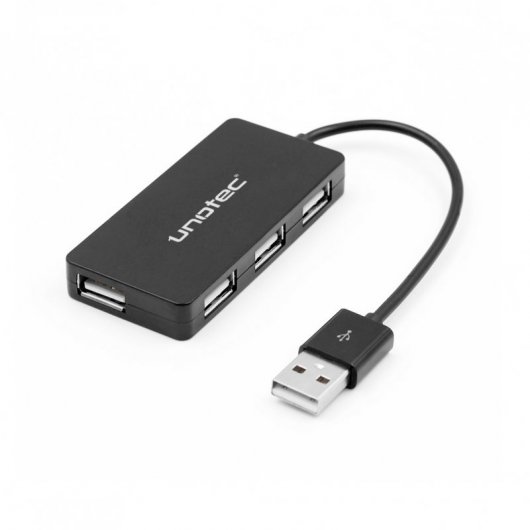 Unotec Square Hub 4x USB Negro