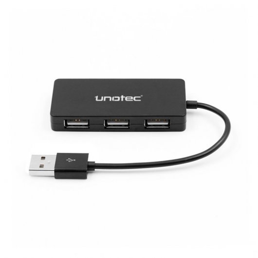 Unotec Square Hub 4x USB Negro