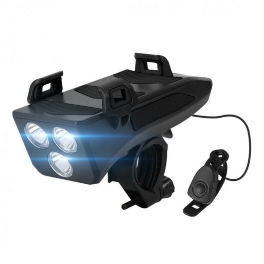 Imperii Luz Frontal con Claxon y Powerbank para Bicicleta