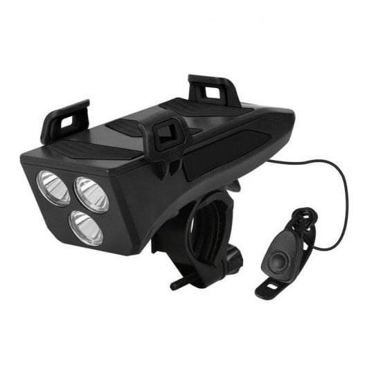 Imperii Luz Frontal con Claxon y Powerbank para Bicicleta