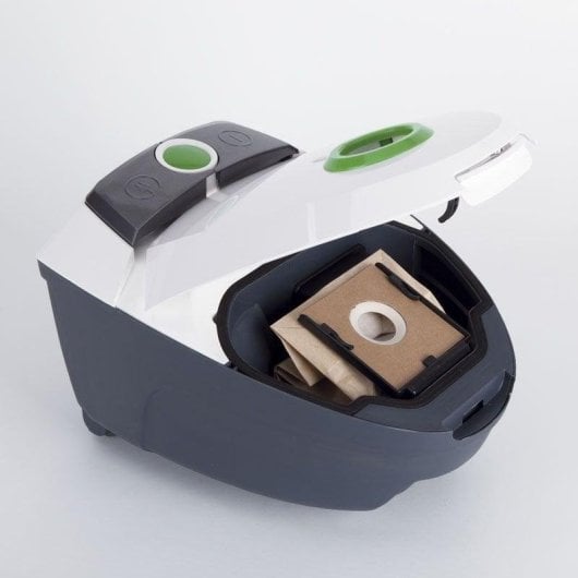 Aspirador com Saco Jata AP915 800W Filtro Lavável 2 Sacos Aço Inoxidável