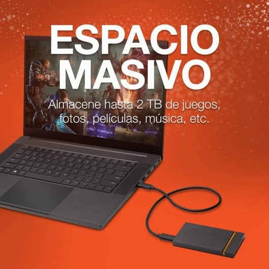 Seagate FireCuda Gaming SSD 1TB USB-C Negro