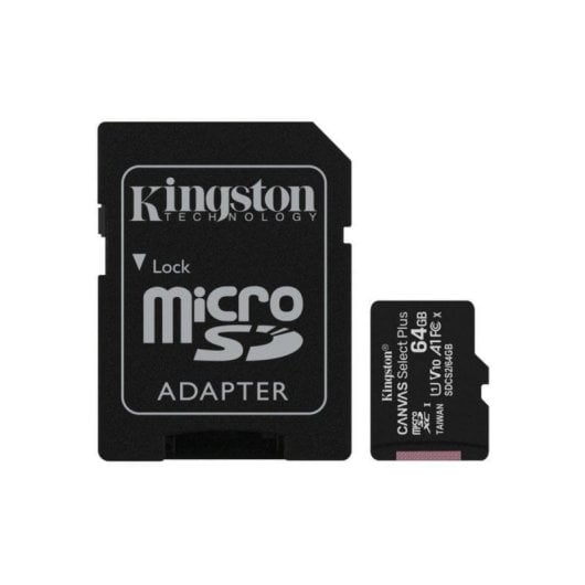 MicroSDXC Kingston Canvas Select Plus 64GB UHS-I Class 10 mit SD-Adapter