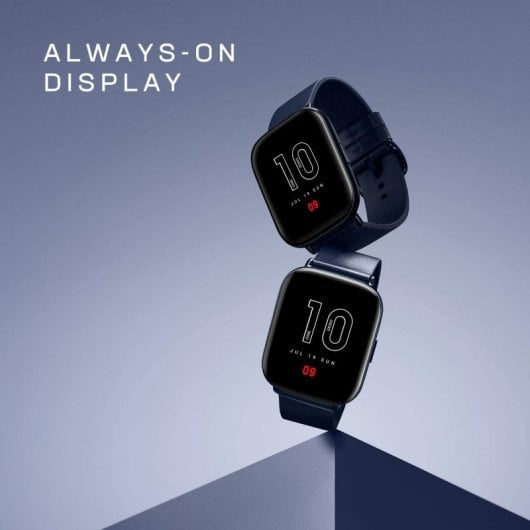 Montre connectée Amazfit Zepp E carrée bleue