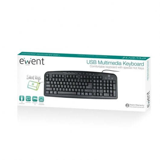 Tastiera multimediale USB Ewent EW3125 nera