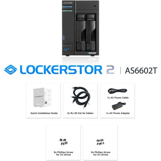 Serveur NAS Asustor AS6602T Lockerstor 2