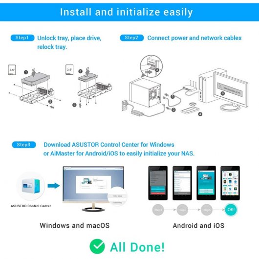 Serveur NAS Asustor AS6602T Lockerstor 2