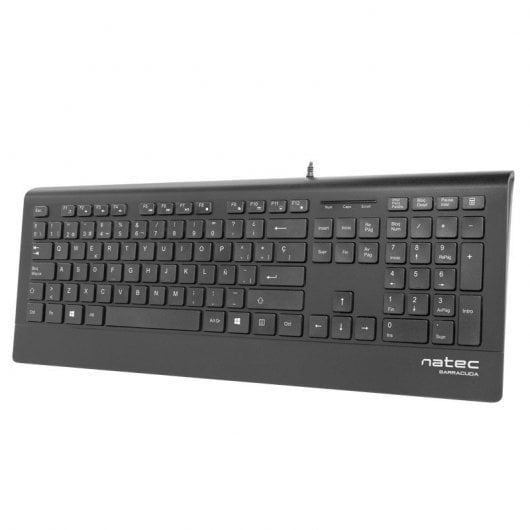 Natec Barracuda Slim Tastatur Schwarz