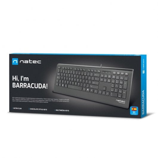 Natec Barracuda Slim Tastatur Schwarz