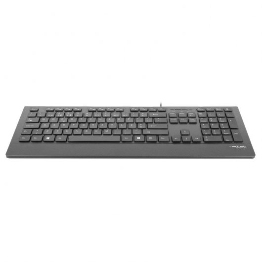 Natec Barracuda Slim Teclado Negro Layout (PT)