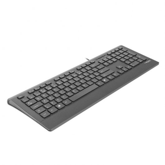 Natec Barracuda Slim Teclado Negro Layout (PT)