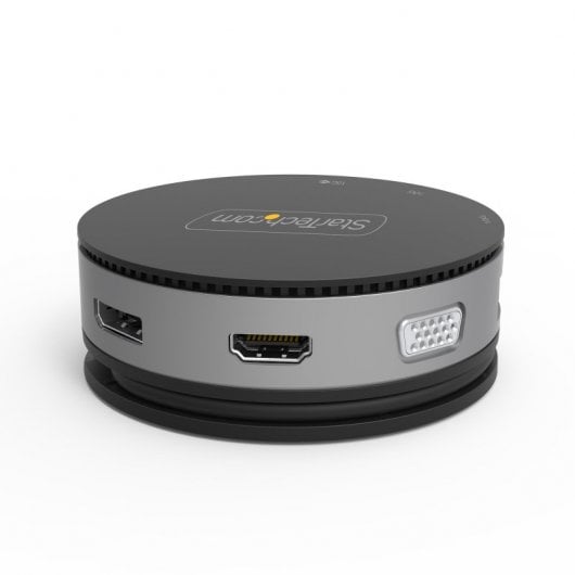 StarTech.com DKT31CHDVCM laptop-dockingstation & portreplikator Kabelgebunden USB 3.2 Gen 2 (3.1 Gen 2) Type-C Schwarz, Grau