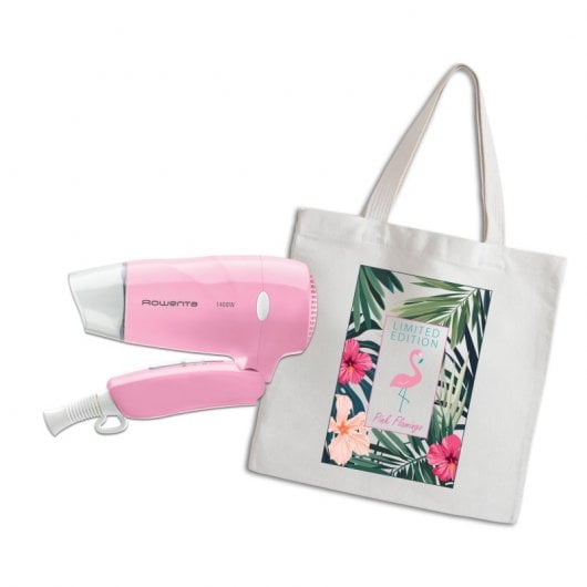 Rowenta Pink Flamingo Limited Edition Secador de Cabelo de Viagem 1400W Rosa