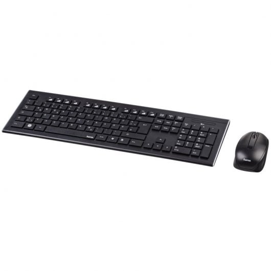 Hama Cortino Kabelloses Tastatur- und Maus-Set, Schwarz