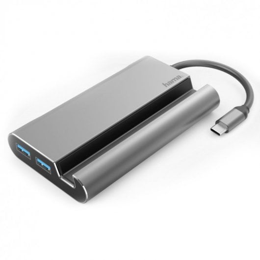 Hama Docking Station 7 em 1 USB-C para 3x USB-A 3.1/HDMI/VGA/LAN