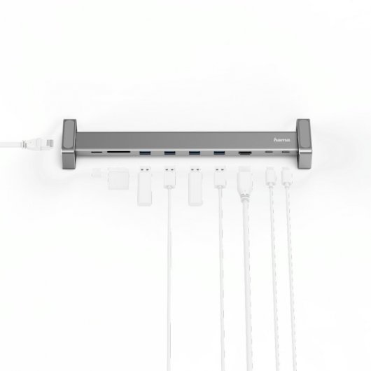 Hama Docking Station 9 em 1 USB-C para 4x USB-A/USB-C/HDMI/LAN/SD/microSD