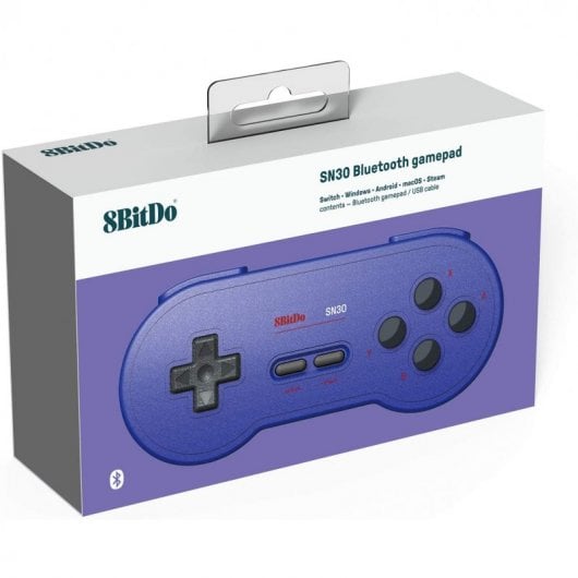 Gamepad 8Bitdo SN30 GP per PC/Android/Switch, edizione blu