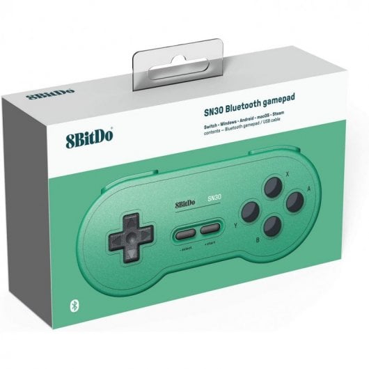 8Bitdo SN30 GP Gamepad para PC/Android/Switch Green Edition