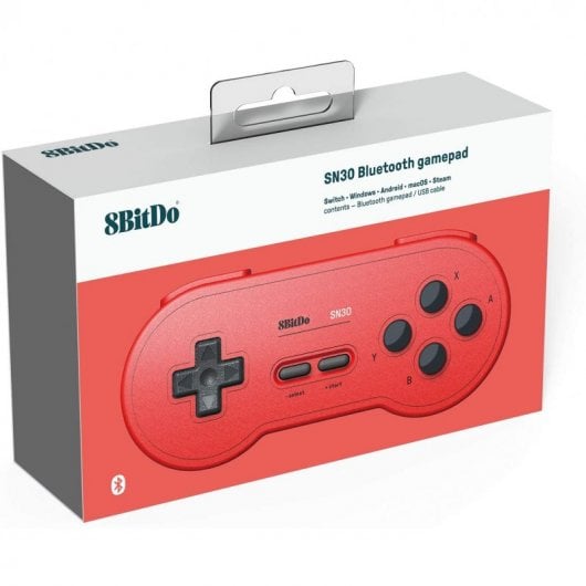 8Bitdo SN30 GP Gamepad para PC/Android/Switch Red Edition