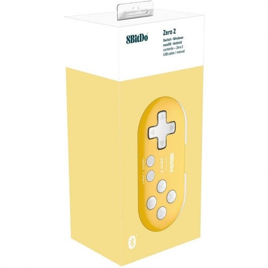 8BitDo Zero 2 Gamepad für Switch/PC/macOS/Android Yellow Edition