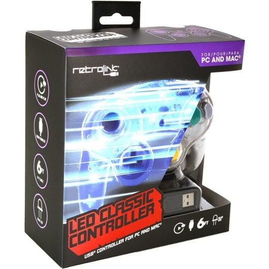 Retrolink Gamecube Pad USB Blue LED