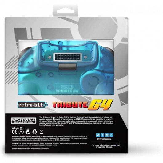 Retro-Bit Tribute 64 Ocean Blue