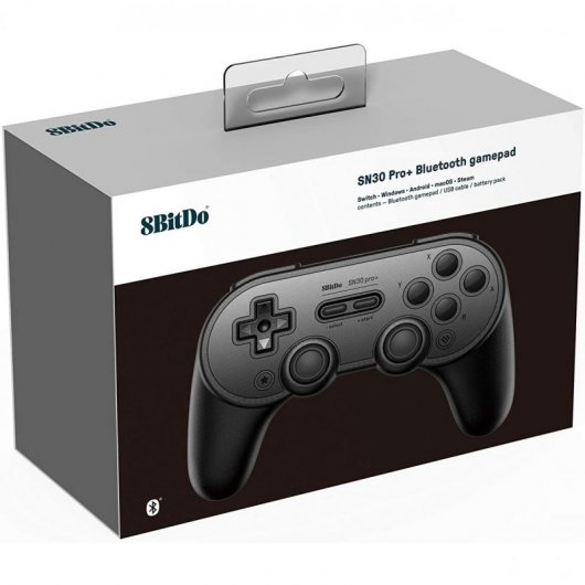 8Bitdo SN30 Pro+ Gamepad Sem Fios Multiplataforma Preto