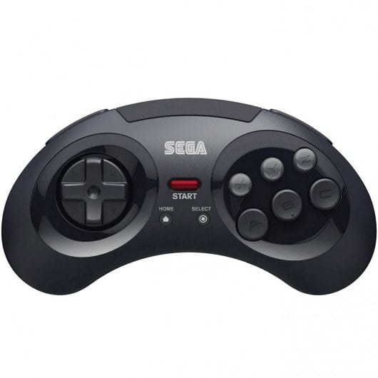Retro-Bit Gamepad SEGA Mega Drive 8-B 2.4G Negro