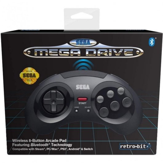 Retro-Bit Gamepag SEGA Mega Drive Bluetooth Negro