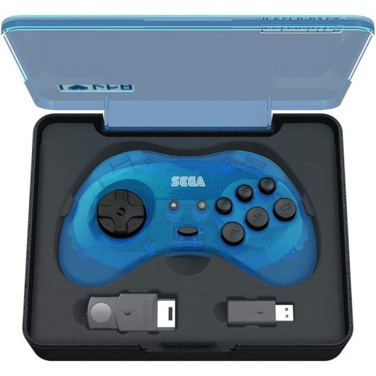 Retro-Bit Gamepad SEGA Saturn 2.4G M2 Azul