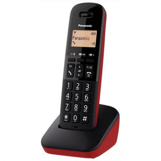 Panasonic KX-TGB610JTR telefono Telefono analogico/DECT Identificatore di chiamata Nero, Rosso