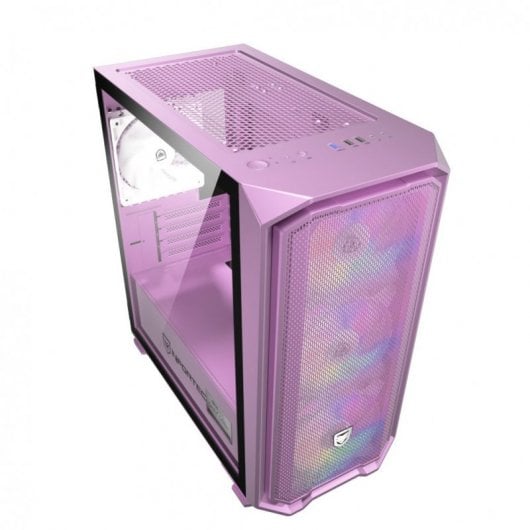 Nfortec Krater Mini Cristal Templado USB 3.0 ARGB Edición Limitada Rosa Pastel