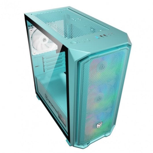 Nfortec Krater Mini Cristal Templado USB 3.0 ARGB Edición Limitada Azul Turquesa
