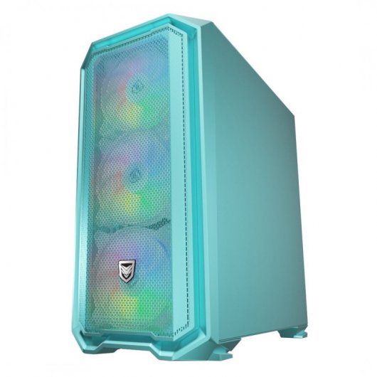 Nfortec Krater Mini Cristal Templado USB 3.0 ARGB Edición Limitada Azul Turquesa
