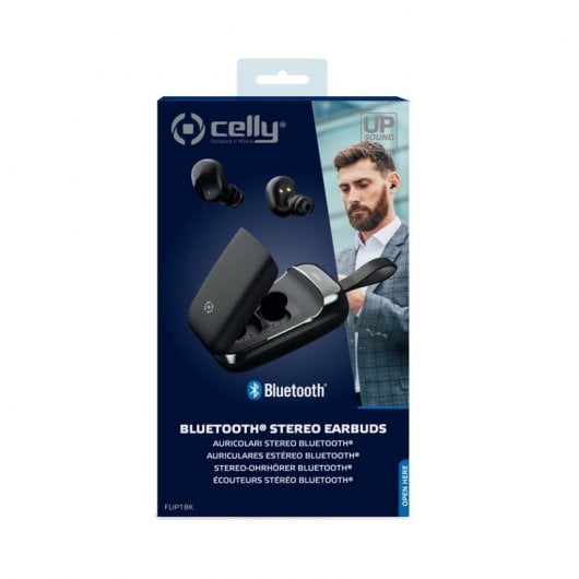 Celly Flip1 Auricolare Wireless In-ear Musica e Chiamate Bluetooth Nero