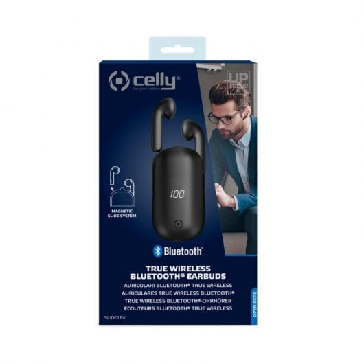 Celly Slide1 Auriculares TW Bluetooth Negros