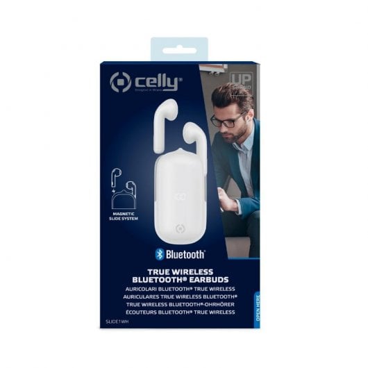 Celly Slide1 Auricolare Wireless In-ear Musica e Chiamate Bluetooth Bianco