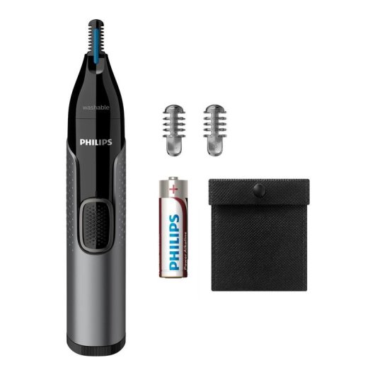 Tondeuse Nez et Oreilles Philips Nose Trimmer 3000 NT3650/16 Sans Fil Étanche 2 Sabots