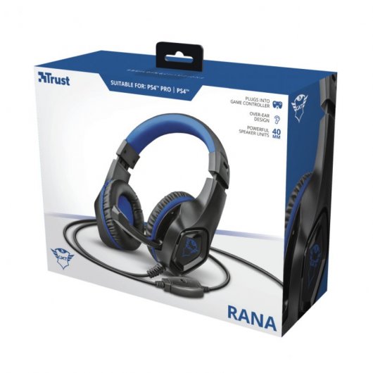Trust GXT 404B Rana Auriculares Gaming Negro/Azul