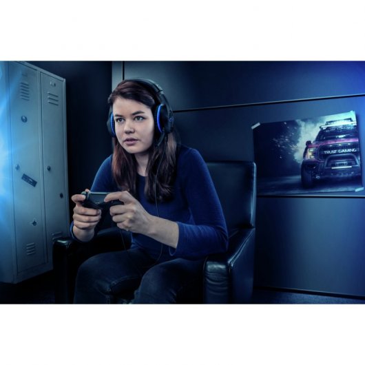 Trust GXT 404B Rana Auriculares Gaming Negro/Azul
