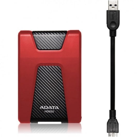 Adata HD650 1TB 2.5" USB 3.1 Vermelho