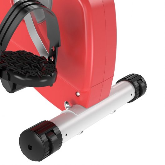 HomCom Bicicleta Estática Plegable Roja