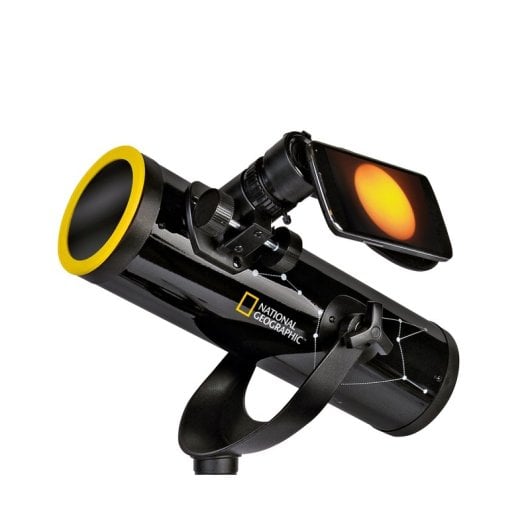 Bresser Optics 9012000 télescope Réflecteur 117x Noir, Argent, Jaune