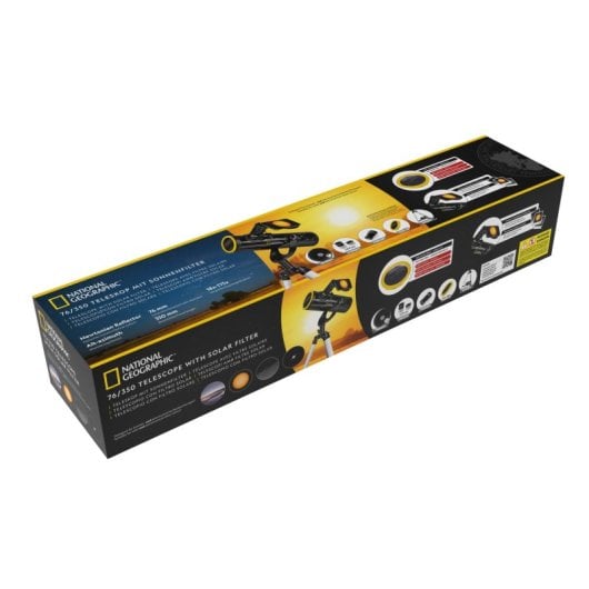 Bresser Optics 9012000 télescope Réflecteur 117x Noir, Argent, Jaune