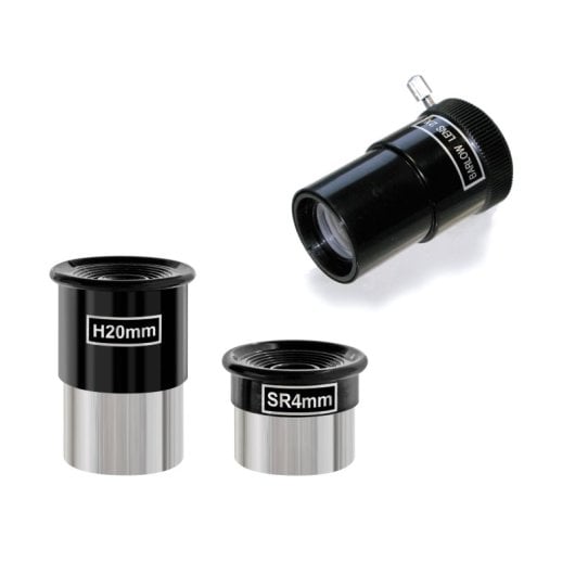 Bresser Optics 9012000 télescope Réflecteur 117x Noir, Argent, Jaune
