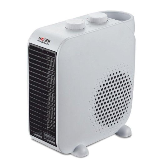 Aquecedor Termoventilador Haeger FH-200.013A 2000W Giratório Branco Preto